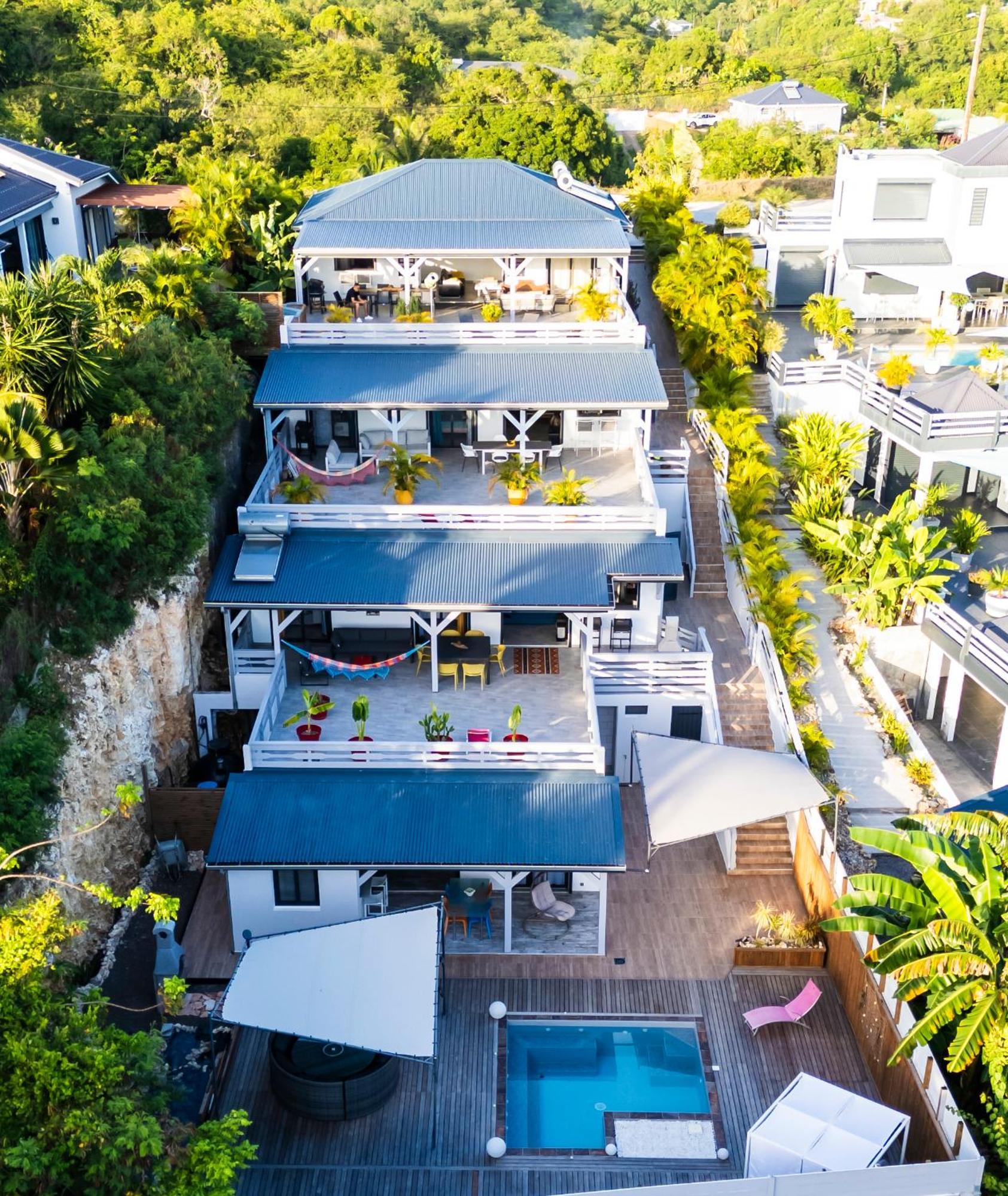 Villa Les Terrasses De Fonds Thezan サンタンヌ エクステリア 写真