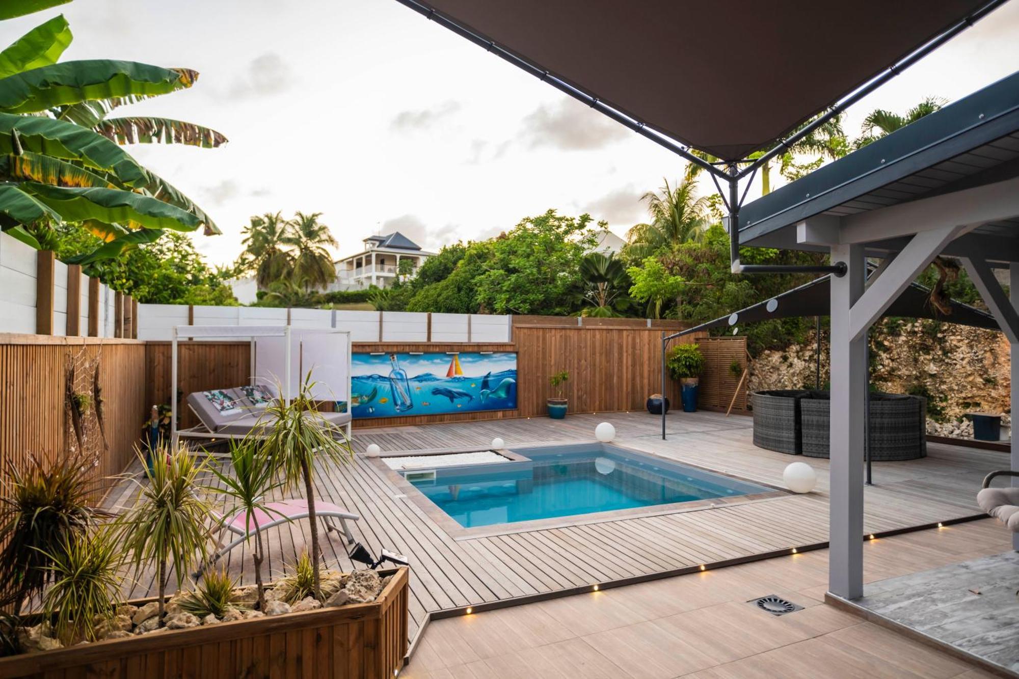 Villa Les Terrasses De Fonds Thezan サンタンヌ エクステリア 写真