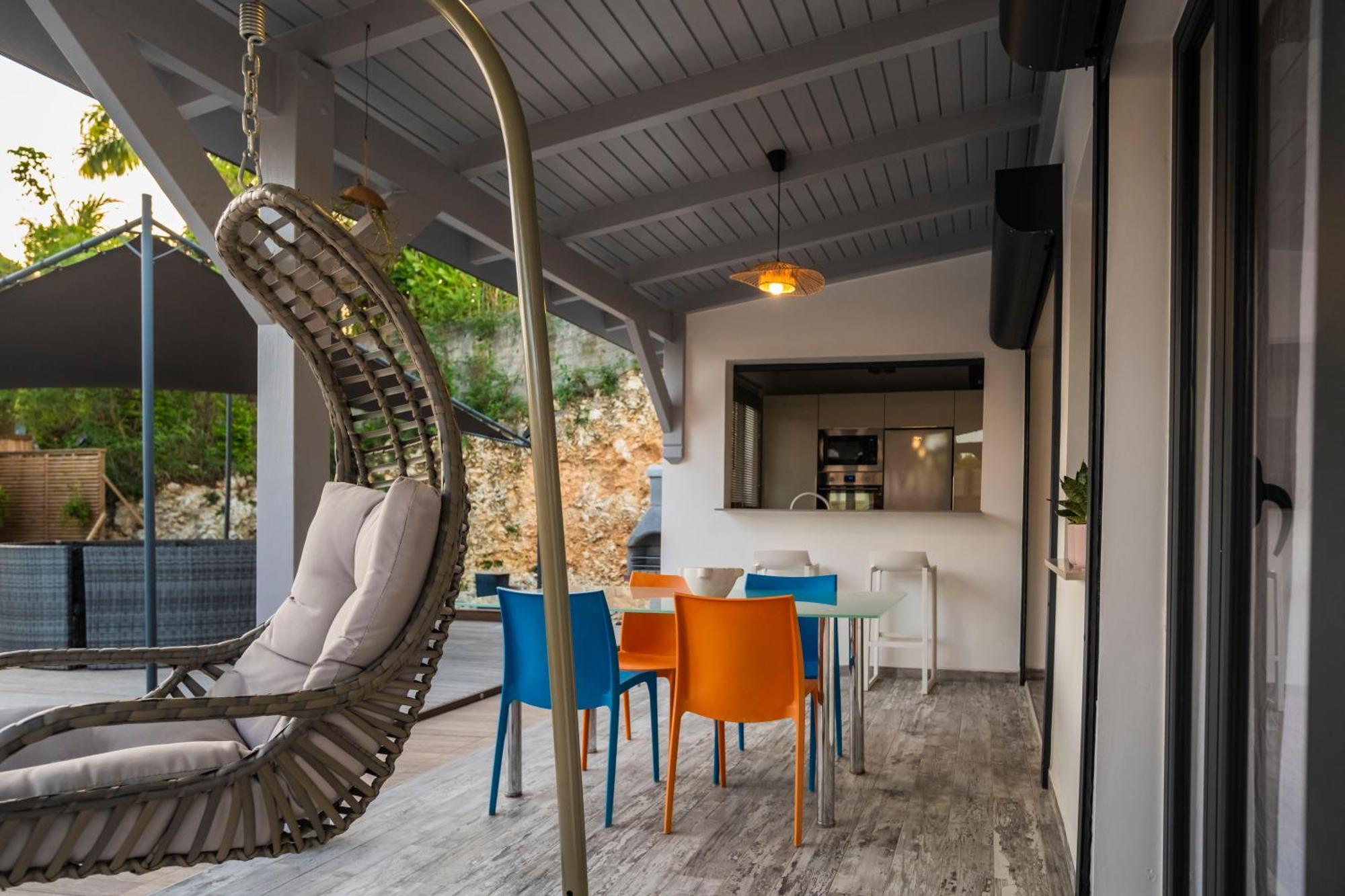 Villa Les Terrasses De Fonds Thezan サンタンヌ エクステリア 写真